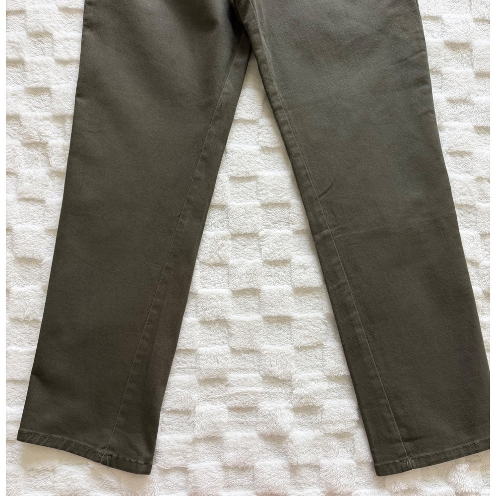 Gloria Vanderbilt Amanda Jeans Women Olive Green High Rise Tapered Leg Pants -8 - Picture 5 of 9